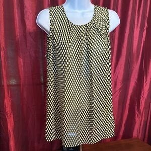 Women's Sleeveless Top in Black and Gold